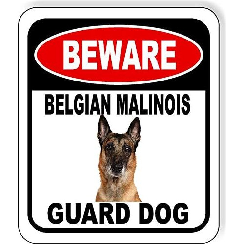 Cuidado Perro Guardián Belgian Malinois, Señal Compue...