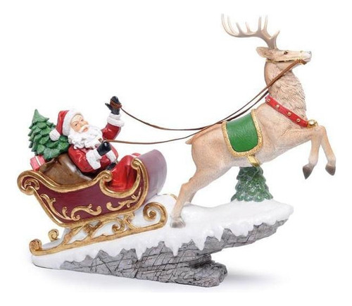 Enfeite Decorativo Noel/trenó C/rena 1un 44x13x53cm 1017844