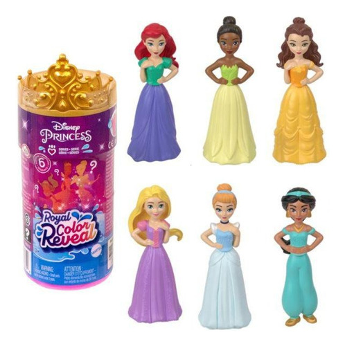 Muñeca Disney Princesas Royal Color Reveal Serie 6 Sorpresas