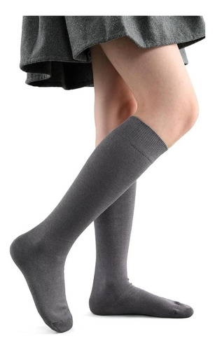 Pack 3 Calcetines Escolar Largo Gris Acrílico Unisex