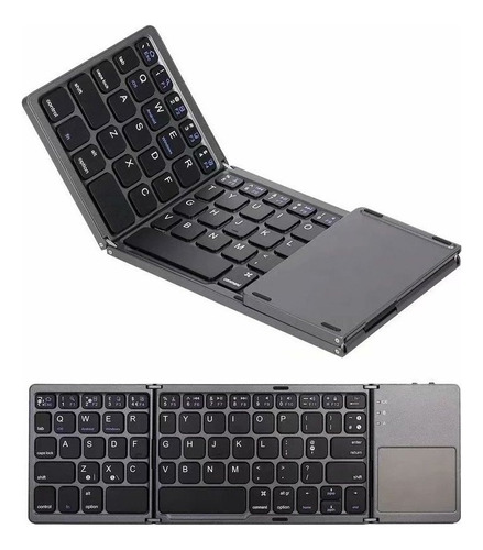 Ultra-slim Portable Folding Wireless Keyboard With Touchpad