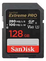 Comprar SanDisk Extreme PRO SDXC UHS-II 128 GB – Captura videos en 6K y 4K UHD con calidad profesional, velocidad de transferencia de hasta 280 MB\u002Fs - 100MB\u002Fs escritura. Seguro para entornos extremos.