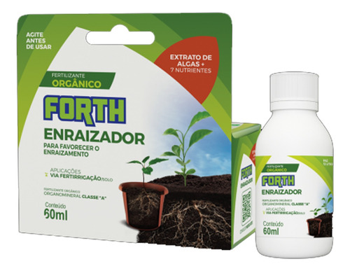 Fertilizante / Adubo Enraizador Forth 60ml - Rende 12 Litros