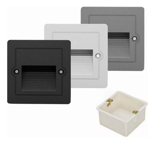 Lampara De Empotrable Escalera Luz3w O Muro Calida Luz 3200k