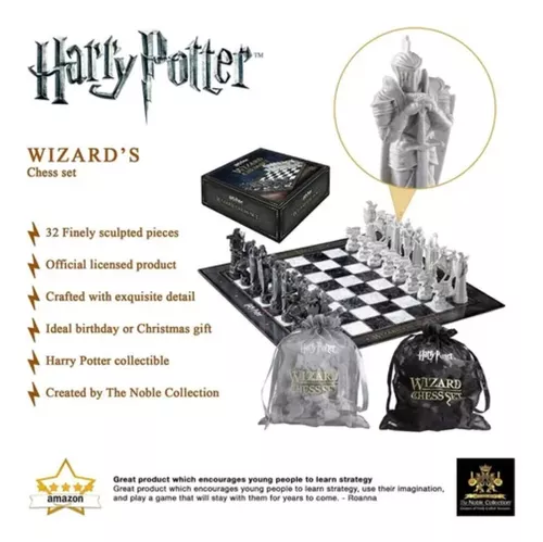 Jogo De Xadrez Harry Potter Original Noble Collection Import