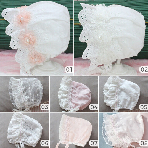 Gorro Para El Sol De Lolita Con Encaje Para Bebé Niña