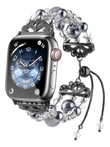 Fohuas Pulsera De Cuentas Compatible Con Apple Watch 42 Mm,