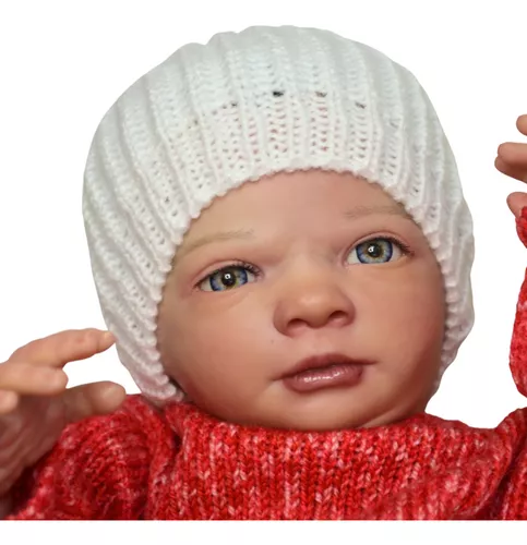 Bebê Reborn Menino Daniel Realista Corpo de Silicone 52cm