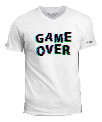 Camiseta Estampada Game Over Video Juego Inp Hombre Ivk
