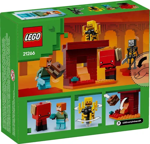 LEGO Minecraft - A Batalha da Lava no Nether - 99 Peças - 21266