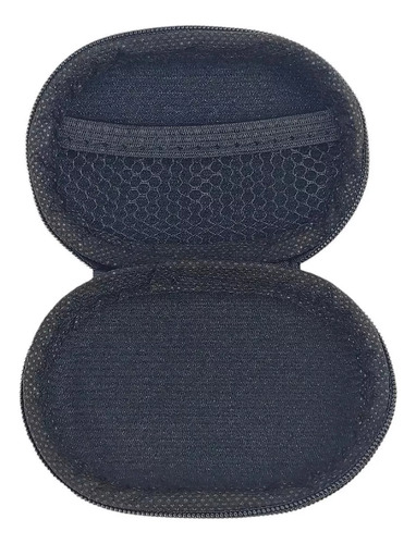 Estuche Funda De Auriculares Kz Audio Semirigido Oval Case Negro