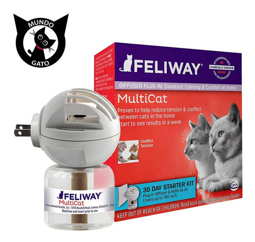 Feliway Multicat Difusor + Refill 30 Dias. Mundo Gato