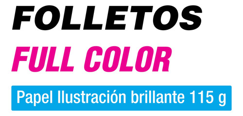 5000 Folletos Publicitarios Frente Y Dorso Full Color