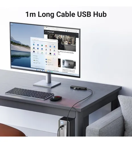 Hub Usb - 4 Port Usb 3.0 - Pc / Mac - Excelente Calidad 1m