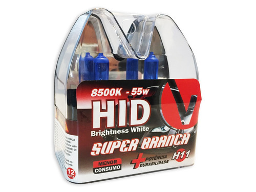 Lampada H11 Super Branca Par Tipo Xenon