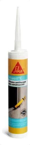 Sellador De Silicona Sikasil C - - 280cc Color Negro