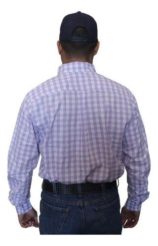 Camisa Keep Roping Ml Xadrez Lilaz-22