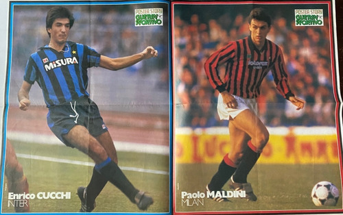 Poster Paolo Maldini. Inter Milán. Guerin Sportivo, Ez2ca