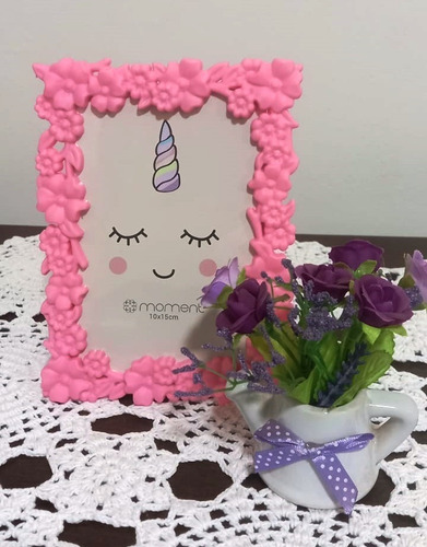Porta Retrato Quadro 10x15 Vertical Horizontal Flores Rosa
