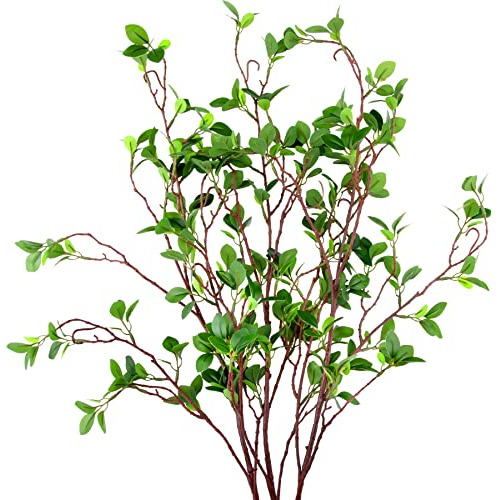 3 Paquetes De 45  Ramas De Ficus Artificial, Ramas Verd...