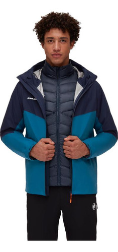 Chaqueta Hombre Mammut 3 In 1 Tour Hs Hooded Azul