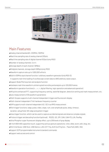 Osciloscopio De Señal Mixta 200 Mhz, 4ch Uni-t Mso2204-s