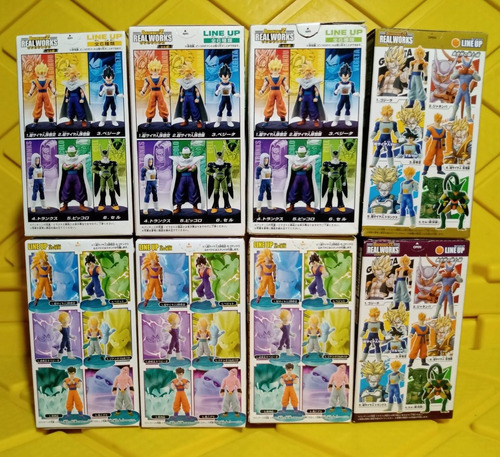Real Woks - Dragon Ball Z- Kai - Pack 4 (8 Figuras) (Usado)