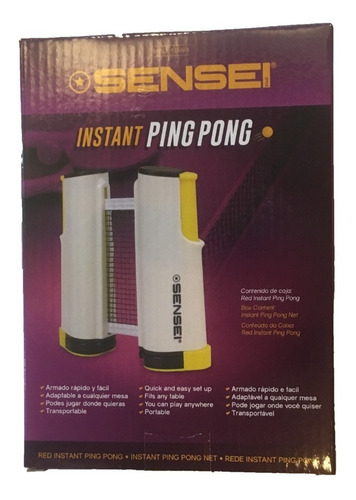 Red Ping Pong Sensei Instant Transportable Armado Rápido