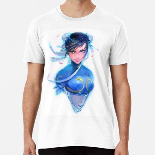 Remera Diseño De Arte Digital Con Logotipo Chun Li Algodon P