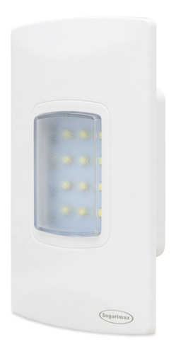 Luminária de emergência Segurimax 25684 LED com bateria recarregável 110V/220V branca