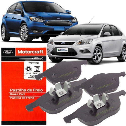 Jogo Pastilha Freio Dianteiras Motorcraft Ford Focus 1.6 2.0