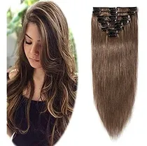 Comprar Remy Clip En Extensiones De Pelo 100% Pelo Humano 10 Kzkxe
