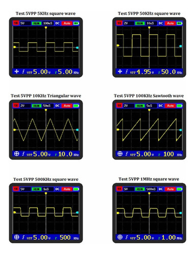 Mano Osciloscopio Digital 2.4 Lcd Dso Fnirsi Pro 5m 20msps