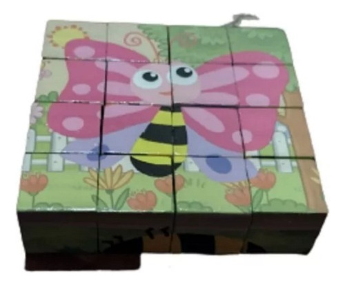 Rompecabezas De Cubos 3d Animales Y Vehículos