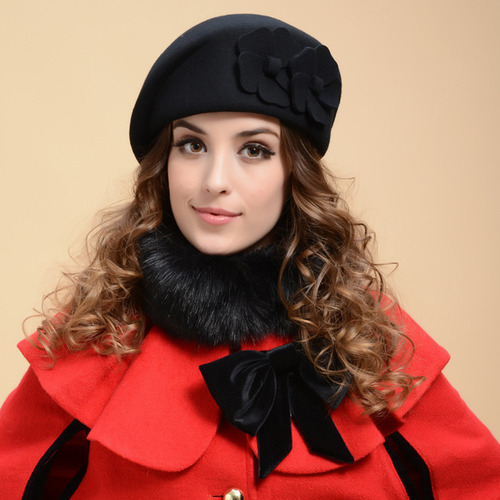 Gorro Elegante Para Mujer Wool, Cálido, Tipo Pastillero