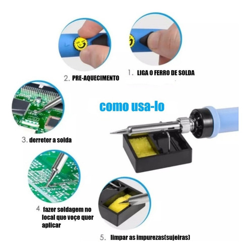 . Kit De Soldador Electrónico Con Multímetro Digital.