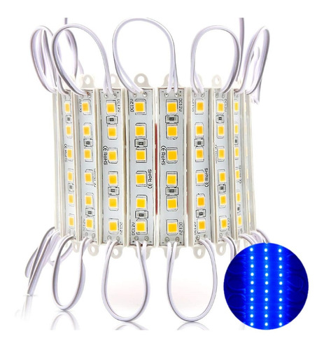 Modulo Led 5054 Smd 3 Chips 30 Lm Colores 12v Exterior