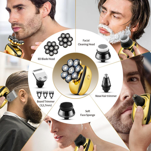 Afeitadoras De Cabeza 8d Para Hombres Calvos, Maquinilla De
