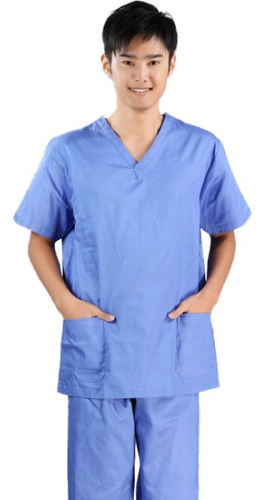 Pantalón Uniforme De Algodón Para Hombre Y Mujer Con Cuello