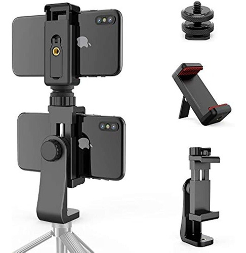 Owine Universal Dual Cell Phone TriPod Mount Adapter Premium