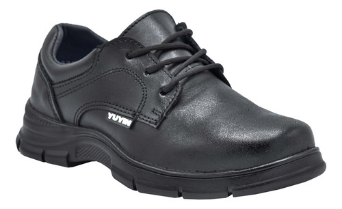 Zapato Niño Yuyin 23281 Piel Negro Escolar 22 Al 26