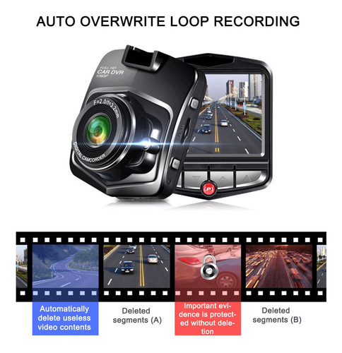 X 2.2inch Lcd Night Vision Cctv In Car Dvr Accident Vid 3021