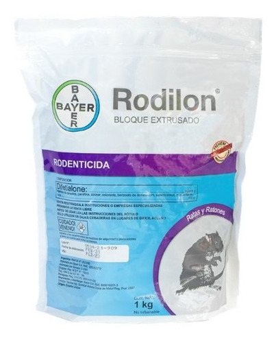 Raticida Rodilon Bloque 1 Kg