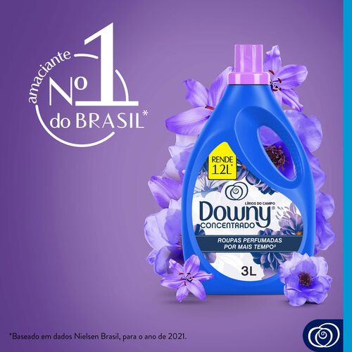Downy Lírios Do Campo Amaciante De Roupas Concentrado 3l