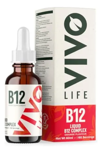 comprar Vivo A Complejo De Vitamina B12, Suplemento De Salud De Alta Potencia, Gotas Lquidas De Sabor A Naranja, 2.0 Fl Oz, 60 Porciones