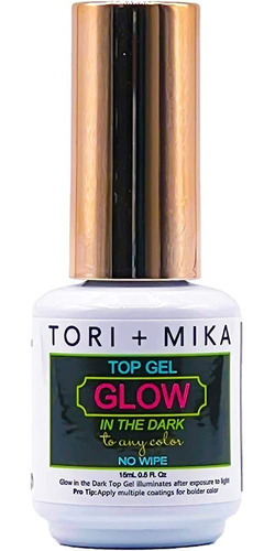 Tori Mika Glow In The Dark Top Coat Gel Polish Soak Off No W