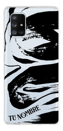 Funda Para Galaxy Manchas Negras Pintura Con Nombre