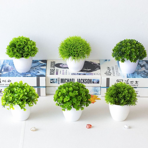 Centros De Mesa Artificiais De Bonsai E Eucalipto