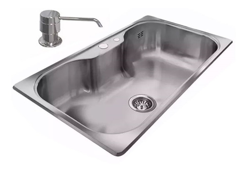 Pileta Bacha Johnson Acero Luxor Si85a Sta Dosificador Promo