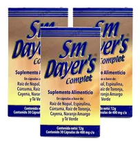 Comprar Sm Dayer's 3 Cajas De 30 Caps Raiz De Nopal, Toronja Cúrcuma